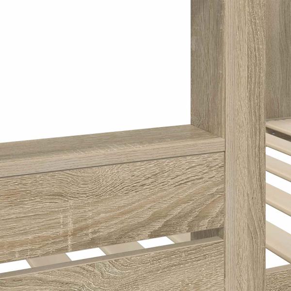 Etagenbett für Kinder Sonoma-Eiche 100 x 200 cm Holzwerkstoff