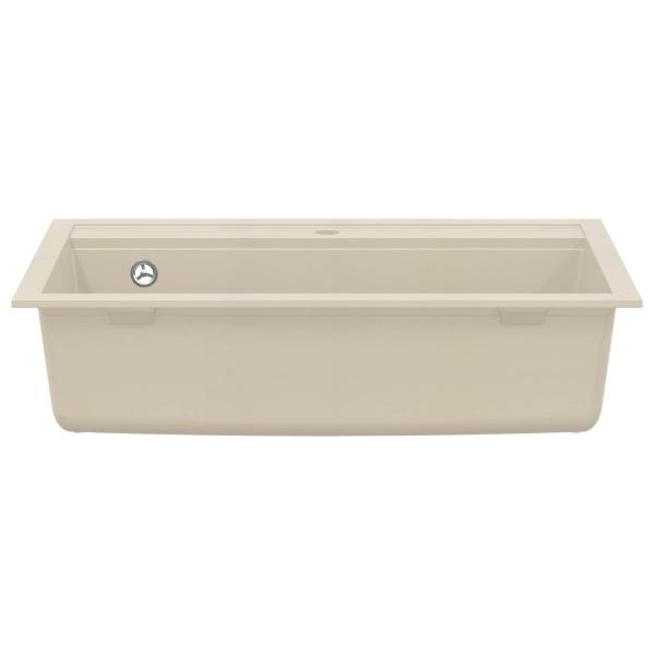 Waschbecken Beige 795 x 505 mm 80% Quarz und 20% Harz