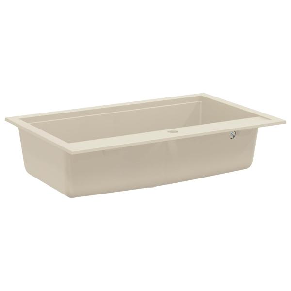 Waschbecken Beige 795 x 505 mm 80% Quarz und 20% Harz