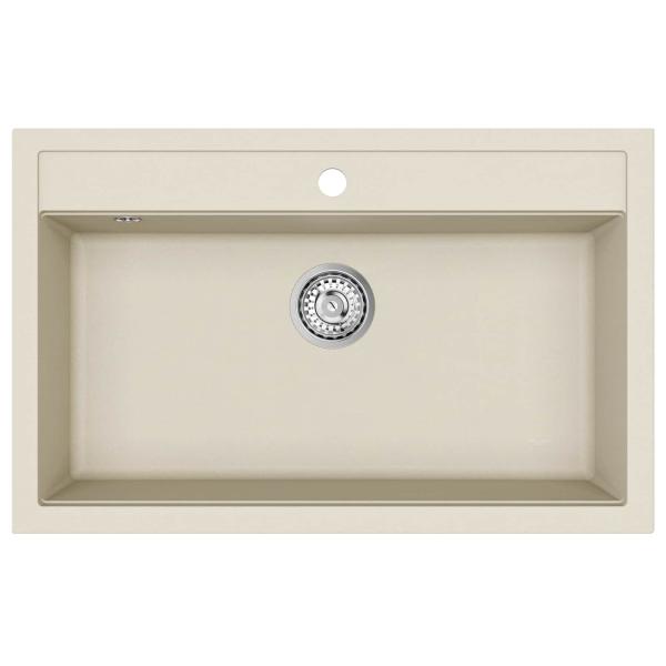 Waschbecken Beige 795 x 505 mm 80% Quarz und 20% Harz