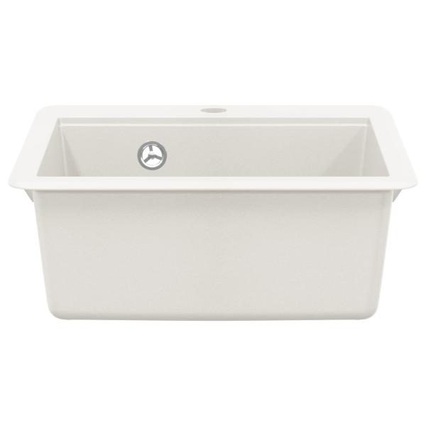Waschbecken Weiß 470 x 440 mm Granit