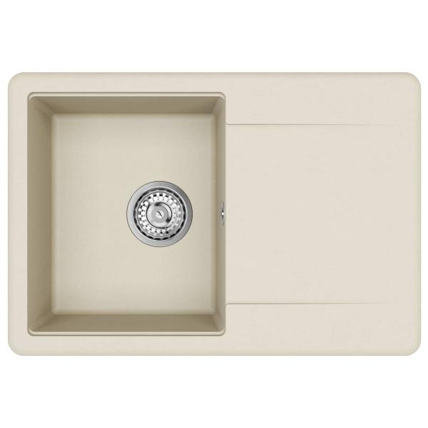 Waschbecken Beige 670 x 460 mm 80% Quarz und 20% Harz