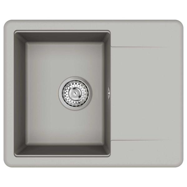 Waschbecken Grau 560 x 460 mm 80% Quarz und 20% Harz