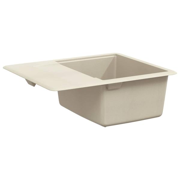 Waschbecken Beige 560 x 460 mm 80% Quarz und 20% Harz
