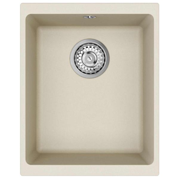 Waschbecken Beige 370 x 460 mm 80% Quarz und 20% Harz