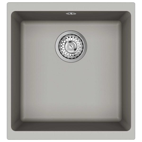 Waschbecken Grau 430 x 460 mm 80% Quarz und 20% Harz