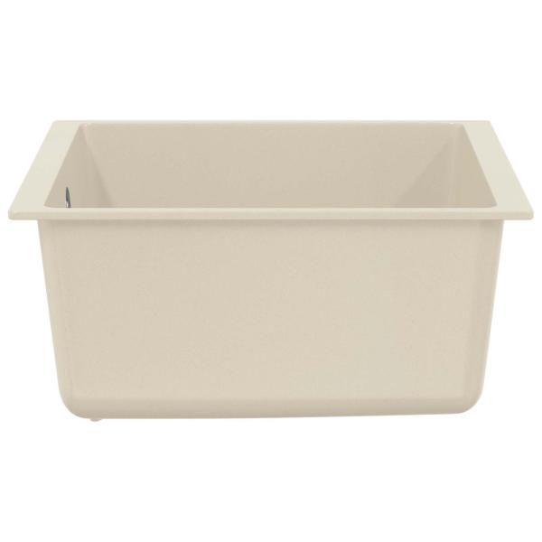 Waschbecken Beige 430 x 460 mm 80% Quarz und 20% Harz