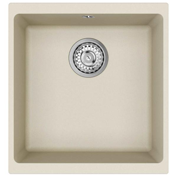 Waschbecken Beige 430 x 460 mm 80% Quarz und 20% Harz
