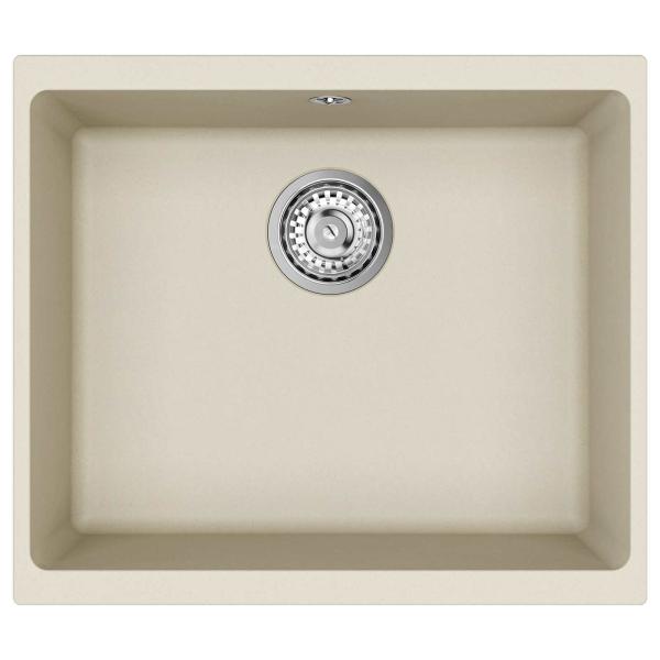 Waschbecken Beige 530 x 460 mm 80% Quarz und 20% Harz