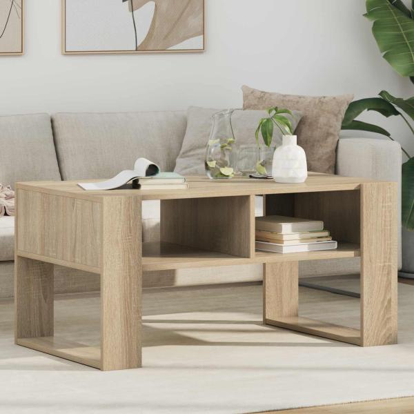 ARDEBO.de - Couchtisch Sonoma-Eiche 92 x 53 x 45 cm Holzwerkstoff