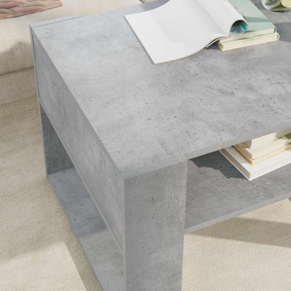 Couchtisch Beton Grau 66 x 53 x 45 cm Holzwerkstoff