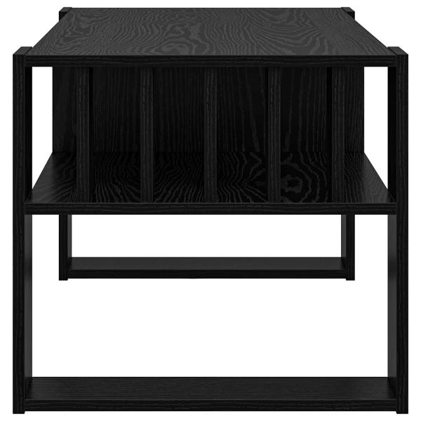 ARDEBO.de - Couchtisch Schwarz Eichen-Optik 92 x 49,5 x 45 cm Holzwerkstoff