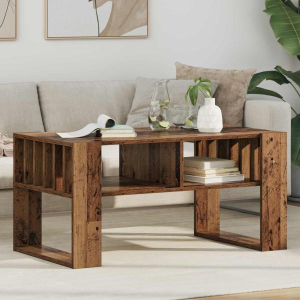 ARDEBO.de - Couchtisch Altholz 92 x 49,5 x 45 cm Holzwerkstoff