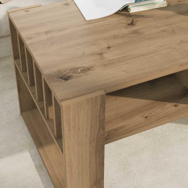 Couchtisch Artisan-Eiche 92 x 49,5 x 45 cm Holzwerkstoff