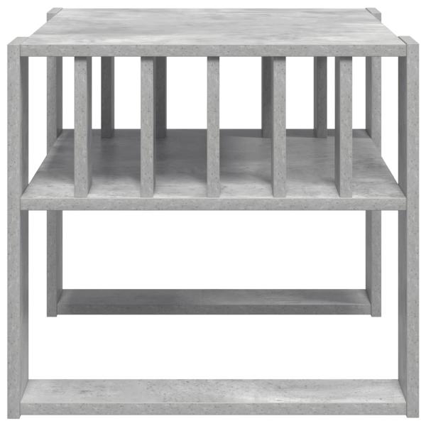 Couchtisch Beton Grau 66 x 49,5 x 45 cm Holzwerkstoff