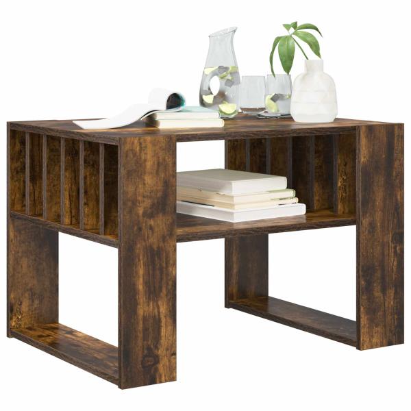 Couchtisch Geräucherte Eiche 66 x 49,5 x 45 cm Holzwerkstoff