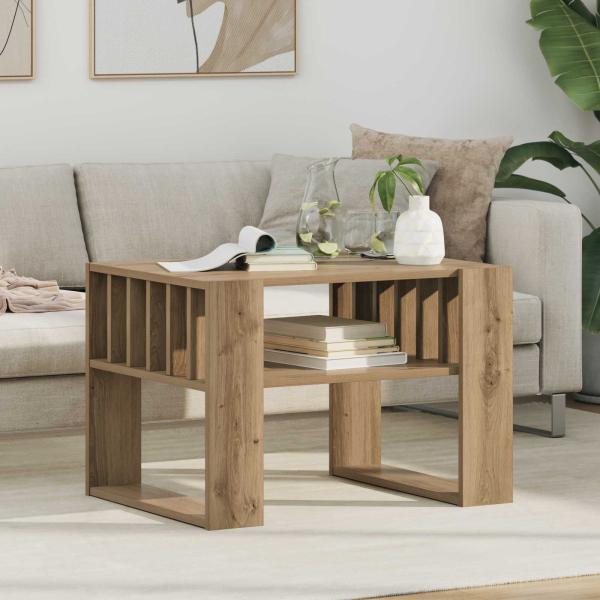ARDEBO.de - Couchtisch Artisan-Eiche 66 x 49,5 x 45 cm Holzwerkstoff