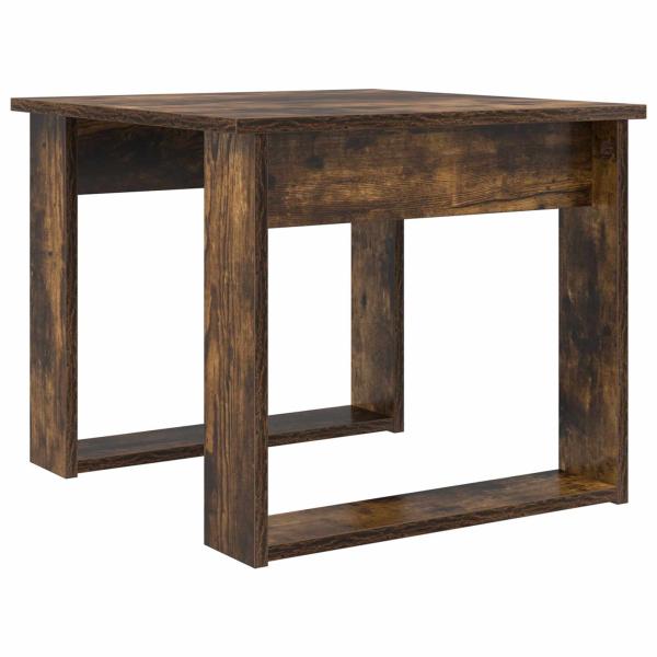 Kaffeetisch Set 2 pcs Geräucherte Eiche Holzwerkstoff