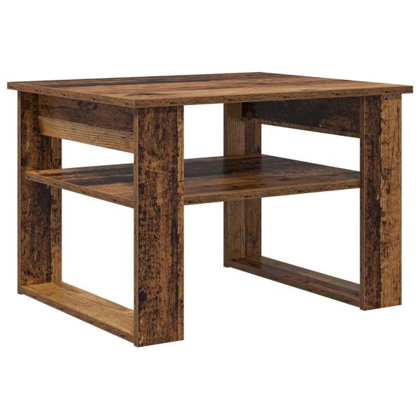 Couchtisch mit Speicher Altholz 64 x 54 x 44 cm Holzwerkstoff