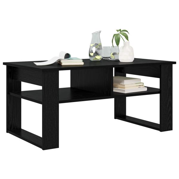Couchtisch Schwarz Eichen-Optik 96 x 54 x 44 cm Holzwerkstoff
