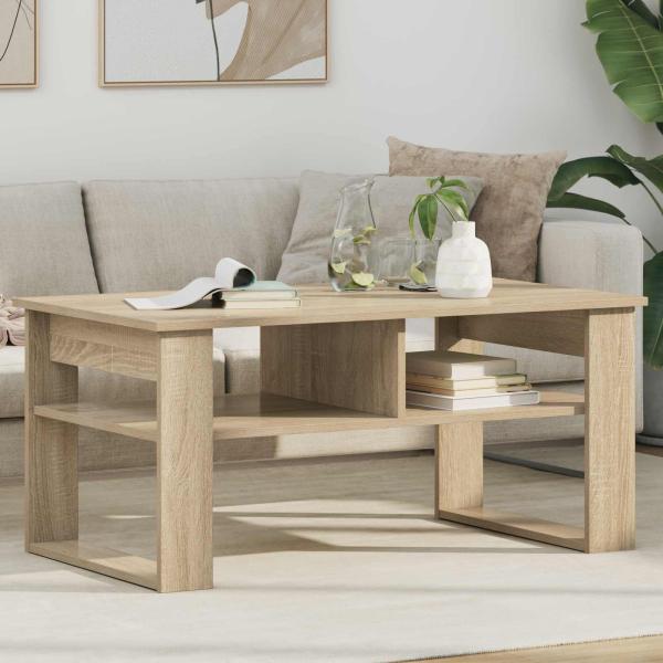 ARDEBO.de - Couchtisch Sonoma-Eiche 96 x 54 x 44 cm Holzwerkstoff