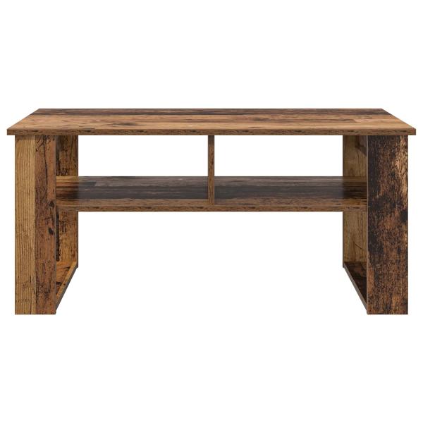 Couchtisch mit Speicher Altholz 96 x 54 x 44 cm Holzwerkstoff