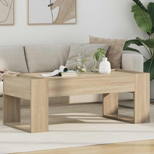 ARDEBO.de - Couchtisch Sonoma-Eiche 110 x 50 x 41 cm Holzwerkstoff