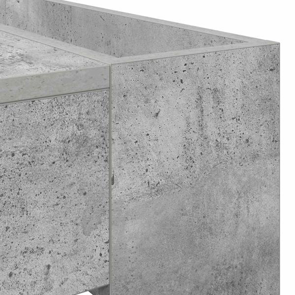 Couchtisch Beton Grau 110 x 50 x 41 cm Holzwerkstoff
