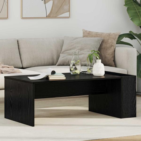 ARDEBO.de - Couchtisch Schwarz Eichen-Optik 95 x 50 x 34 cm Holzwerkstoff