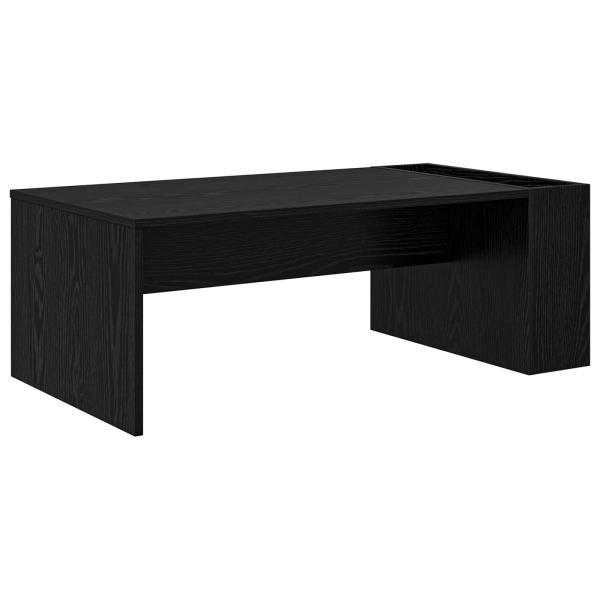 Couchtisch Schwarz Eichen-Optik 95 x 50 x 34 cm Holzwerkstoff