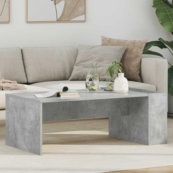 ARDEBO.de - Couchtisch Beton Grau 95 x 50 x 34 cm Holzwerkstoff