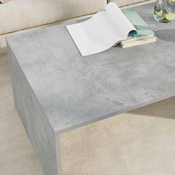 Couchtisch Beton Grau 95 x 50 x 34 cm Holzwerkstoff