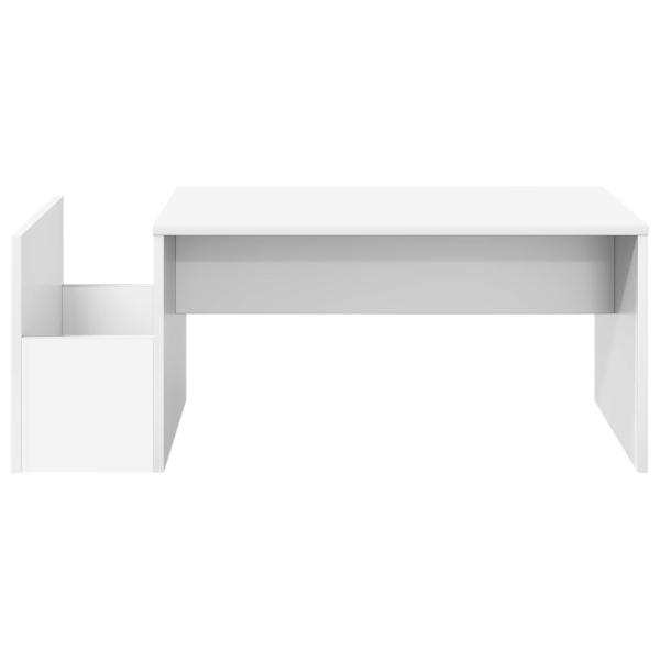 Couchtisch Weiß 90 x 45 x 35 cm Holzwerkstoff