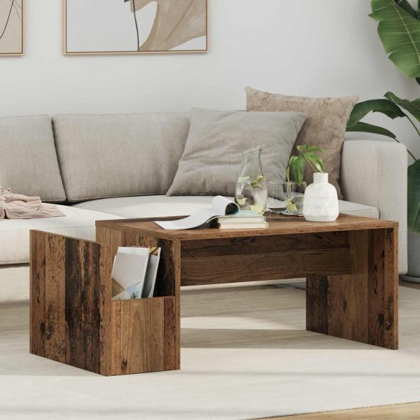 ARDEBO.de - Couchtisch Altholz 90 x 45 x 35 cm Holzwerkstoff