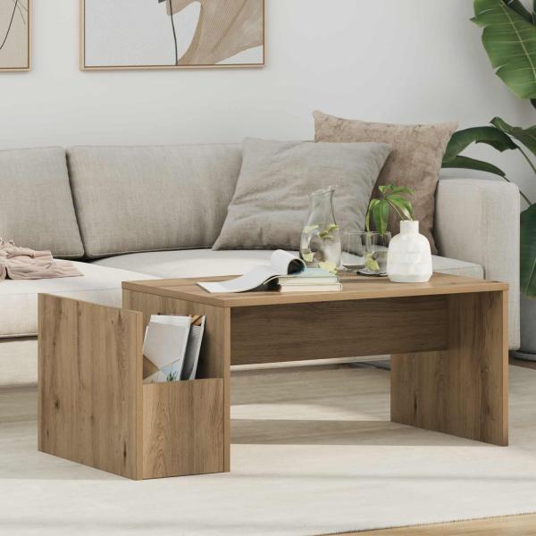 ARDEBO.de - Couchtisch Artisan-Eiche 90 x 45 x 35 cm Holzwerkstoff