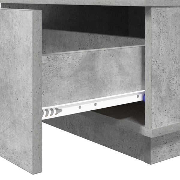 Couchtisch Beton Grau 95 x 55 x 31 cm Holzwerkstoff