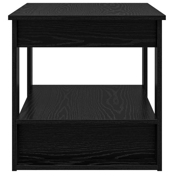 Couchtisch Schwarz Eichen-Optik 72 x 50 x 50 cm Holzwerkstoff