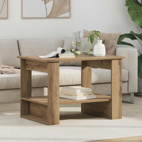 ARDEBO.de - Couchtisch Artisan-Eiche 72 x 50 x 50 cm Holzwerkstoff