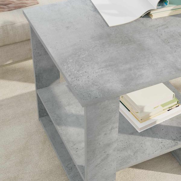 Couchtisch Beton Grau 51 x 50 x 50 cm Holzwerkstoff
