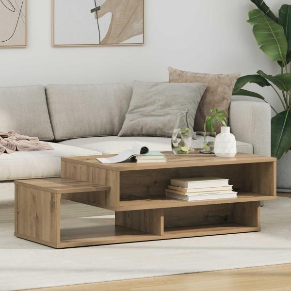 ARDEBO.de - Couchtisch Artisan-Eiche 105 x 50 x 32,5 cm Holzwerkstoff