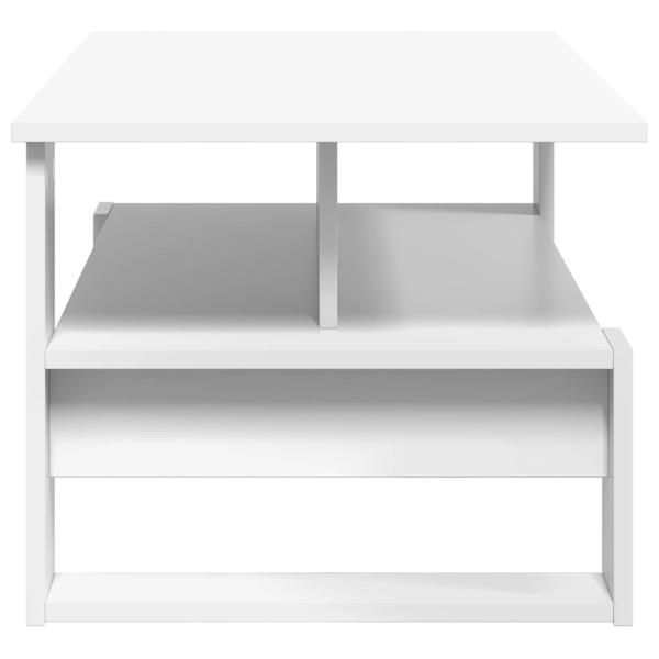 Couchtisch Weiß 90 x 50 x 40 cm Holzwerkstoff