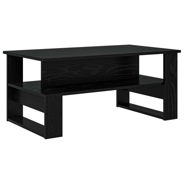 Couchtisch Schwarz Eichen-Optik 90 x 50 x 40 cm Holzwerkstoff