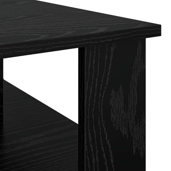 Couchtisch Schwarz Eichen-Optik 90 x 50 x 40 cm Holzwerkstoff