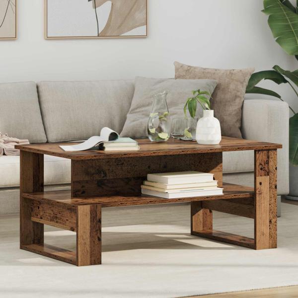 ARDEBO.de - Couchtisch Altholz 90 x 50 x 40 cm Holzwerkstoff