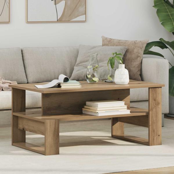 ARDEBO.de - Couchtisch Artisan-Eiche 90 x 50 x 40 cm Holzwerkstoff