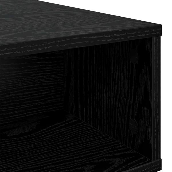 Couchtisch Schwarz Eichen-Optik 80 x 46 x 35 cm Holzwerkstoff