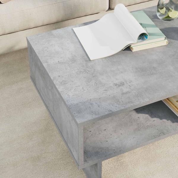 Couchtisch Beton Grau 80 x 46 x 35 cm Holzwerkstoff