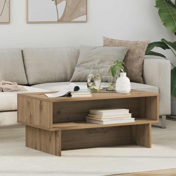 ARDEBO.de - Couchtisch Artisan-Eiche 80 x 46 x 35 cm Holzwerkstoff