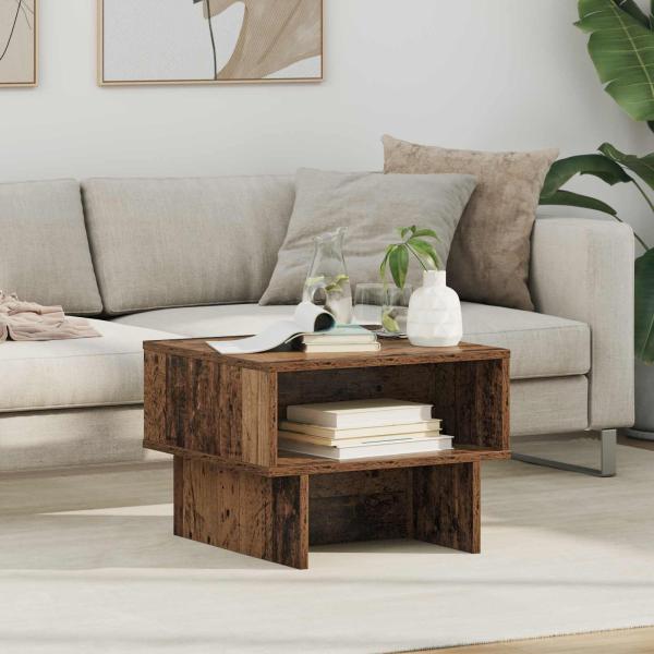 ARDEBO.de - Couchtisch Altholz 48 x 46 x 35 cm Holzwerkstoff