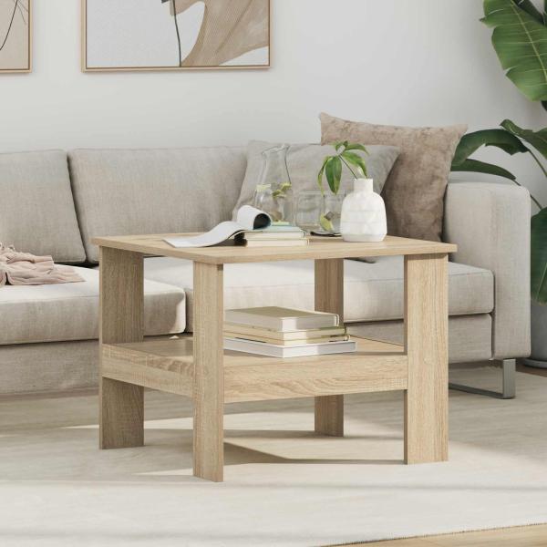 ARDEBO.de - Couchtisch Sonoma-Eiche 57 x 55 x 45 cm Holzwerkstoff